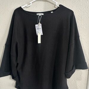 Max Studio Black Short Sleeve Sweater NWT